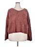 Xhilaration 100% Polyester Color Block Burgundy Pullover Sweater Size XXL - photo 1