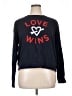 Banana Republic Factory Store Hearts Black Pullover Sweater Size XL - photo 1