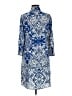 CAbi 100% Polyester Paisley Blue Casual Dress Size M - photo 2