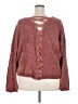 Xhilaration 100% Polyester Color Block Burgundy Pullover Sweater Size XXL - photo 2