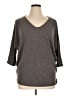 Laila Jayde Gray 3/4 Sleeve Top Size XL - photo 1