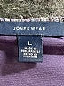Jones Wear 100% Polyester Gray 3/4 Sleeve Top Size L - photo 7