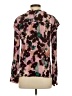 Reiss Floral Pink Brown Long Sleeve Blouse Size 0 - photo 2
