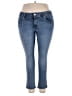 Jag Solid Blue Jeans Size 18W - photo 1