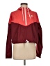 Nike 100% Polyester Color Block Red Windbreaker Size M - photo 1
