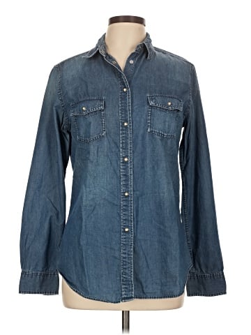 Uniqlo Long Sleeve Button-Down Shirt (view 1)