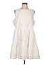 Lands' End Ivory Casual Dress Size L - photo 1