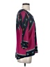 Pink Owl 100% Polyester Teal 3/4 Sleeve Blouse Size S - photo 4