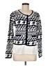 Sweewe Houndstooth Multi Color White Cardigan Size Med - Lg - photo 1