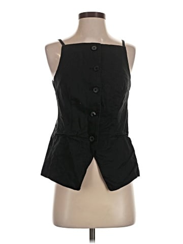 Madewell Square-Neck Vest in Drapey Twill (view 1)