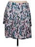 J.Crew 100% Polyester Print Blue Casual Skirt Size 8 - photo 2