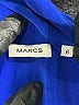 MARCS 100% Silk Blue Long Sleeve Silk Top Size 6 - photo 7