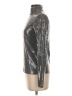 Worth New York Metallic Silver Long Sleeve Top Size 2 - photo 5
