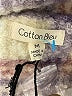 Cotton Bleu 100% Polyester Plaid Ivory Coat Size M - photo 6