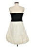Evan Picone 100% Polyester Solid Ivory Teal Casual Dress Size 8 (petite) - photo 2