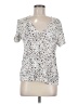 Rails Animal Print Silver Short Sleeve T-Shirt Size M - photo 1