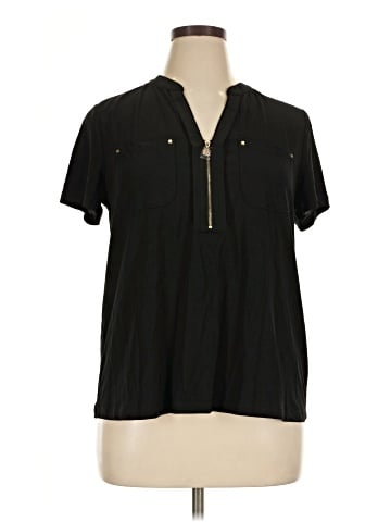 Anne Klein Short Sleeve Blouse (view 1)