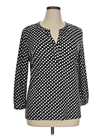 New York & Company 3/4 Sleeve Blouse (view 1)