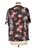 Torrid 100% Nylon Floral Black Short Sleeve Blouse Size Lg Plus (0) - photo 2