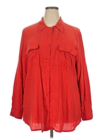 DG^2 by Diane Gilman 3/4 Sleeve Silk Top (view 1)