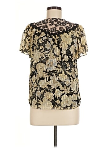 Rebecca Taylor Short Sleeve Silk Top (view 1)