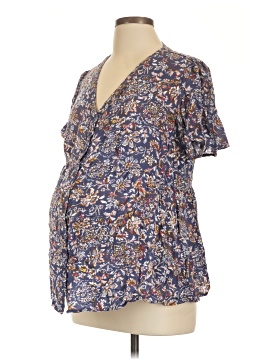 Isabel Maternity Short Sleeve Blouse