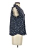 1.State 100% Cotton Blue Short Sleeve Blouse Size S - photo 4