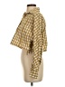 Zara Checkered-gingham Yellow Long Sleeve Blouse Size S - photo 5