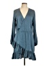 Waverly Grey 100% Polyester Teal Blue Cocktail Dress Size L - photo 1