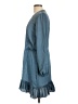 Waverly Grey 100% Polyester Teal Blue Cocktail Dress Size L - photo 5