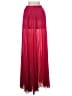 Bebe 100% Polyester Solid Burgundy Red Formal Skirt Size XS - photo 1
