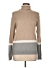 PREMISE Color Block Tan Turtleneck Sweater Size L - photo 1