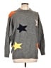 THML Stars Gray Pullover Sweater Size L - photo 1