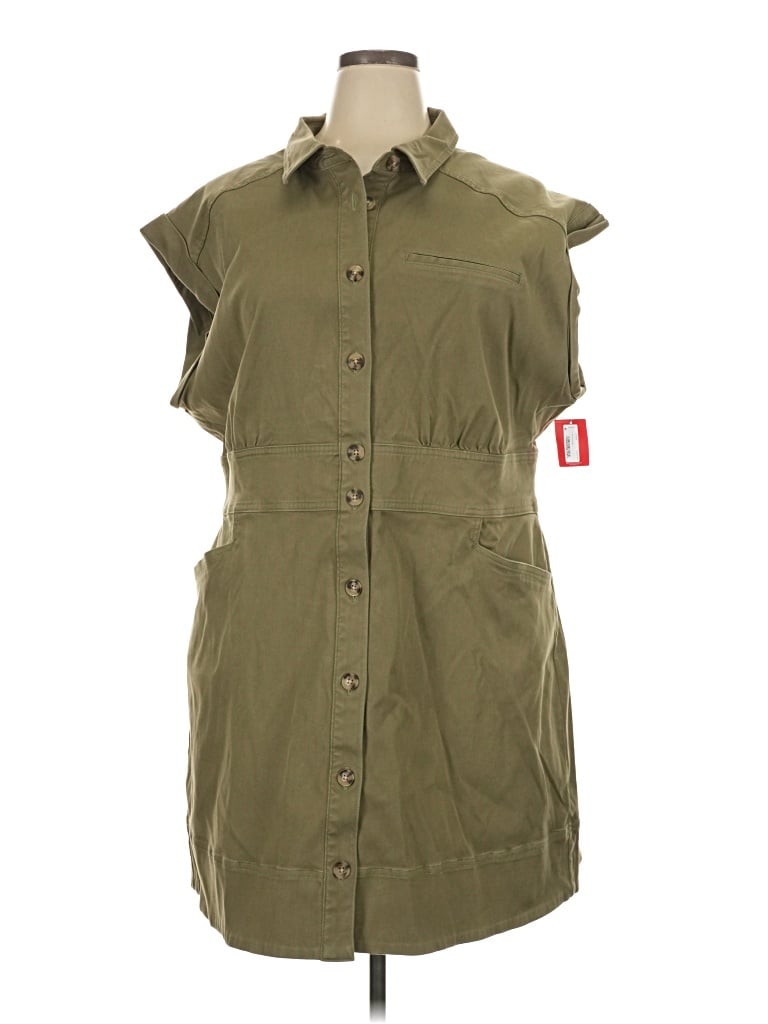 Pre-owned Spanx Casual Dress In Green