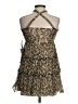 Emerald Sundae 100% Polyester Animal Print Brown Gold Cocktail Dress Size S - photo 2