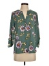 Daniel Rainn 100% Polyester Floral Teal 3/4 Sleeve Blouse Size S - photo 1