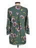 Daniel Rainn 100% Polyester Floral Teal 3/4 Sleeve Blouse Size S - photo 2