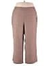 Max Studio 100% Polyester Brown Casual Pants Size 3X - photo 1