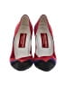Andrea Pfister Couture Color Block Red Heels Size 6 - photo 2