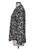 Calvin Klein 100% Polyester Chevron-herringbone Black Long Sleeve Blouse Size M - photo 5