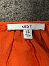 Next 100% Cotton Orange Short Sleeve Blouse Size 14 - photo 7