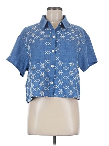 Willi Smith Short Sleeve Blouse (view 1)