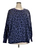 Secret Treasures Animal Print Blue Pullover Sweater Size 2X - photo 1