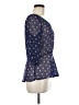 Eyeshadow Blue 3/4 Sleeve Blouse Size M - photo 4