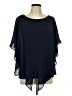 Apt. 9 100% Polyester Blue Short Sleeve Blouse Size L - photo 1