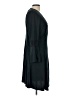 Elle Solid Black Casual Dress Size L - photo 4