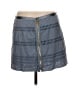 Gap 100% Cotton Stripes Graphic Blue Gray Denim Skirt Size 6 - photo 2