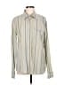 Edun 100% Cotton Stripes Tan Long Sleeve Button-Down Shirt Size M - photo 1