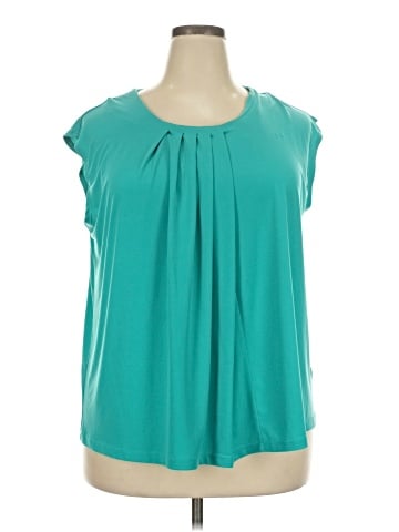 Anne Klein Short Sleeve Blouse (view 1)