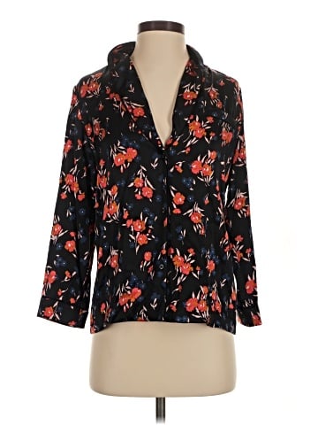 A.L.C. 3/4 Sleeve Silk Top (view 1)